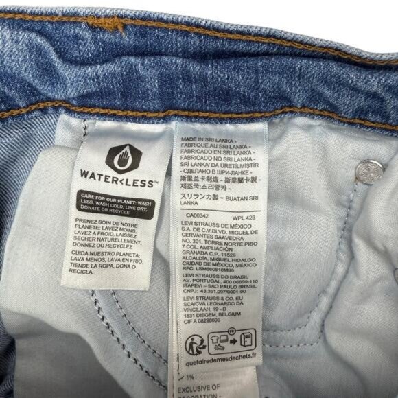 Levi's Wedgie Straight Vintage Inspired Jean In Night Sight Size 25 x 28 - Picture 4 of 8